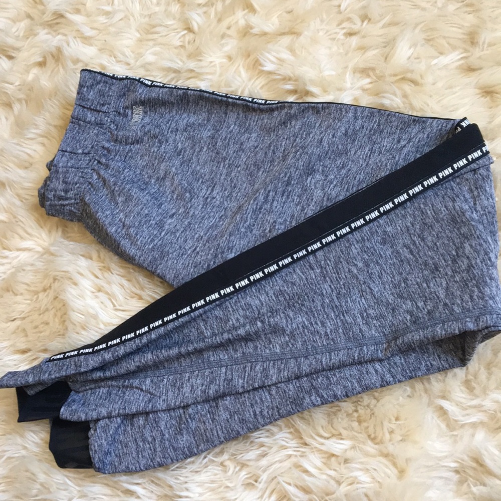 PINK Gray Track Pants